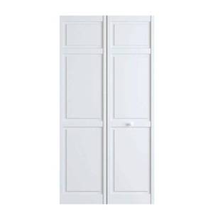 lot 1235 image: Kimberly Bay Paneled Wood Primed Bi-Fold Door