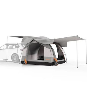 lot 1269 image: WASAGUN SUV Tent with Removable Sun Shelters PU2000mm Waterproof Rain Fly Car Tent for Camping Outdoor Travel Up to 6-8 Person Spacious Room 8.2 ft  8.2 ft x 6.5 ft
