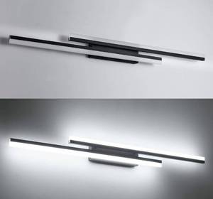 lot 1281 image: PRESDE 48inch Dimmable Bathroom Vanity Light Fixtures LED Modern Black Lighting Over Mirror