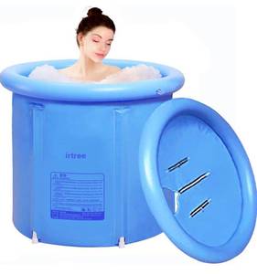 lot 1286 image: Inflatable Portable Bathtub Ice Bath Tub foldable bathtub plastic Bath Tub Portable Soaking Tub Inflatable Spa tub bathing tub For Adult Bathroom Foldable tub Adult size Large size