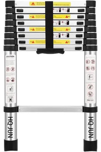 lot 1309 image: (8.5Ft2.6M) Telescoping Ladders��EN131Standards Multi-Purpose Folding Aluminum Extension Ladder
