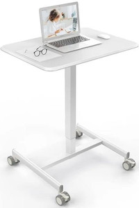 lot 1313 image: Small Standing Laptop Desk Mobile Standing Desk