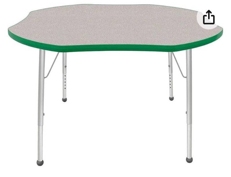 lot 32063 image: Mahar Cretive Colors 48 Inch Shamrock Table Top (Top Only  Legs Not Included) (Retail $626.75)