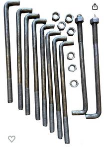 lot 21560 image: Alloy Steel Anchor Bolt withNuts 12 x 18 24 pcs