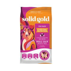 lot 21567 image: Solid Gold Star Chaser Chicken and Brown Rice with Vegetable Dry Dog Food, 24 lbs. (Retail $65.99)