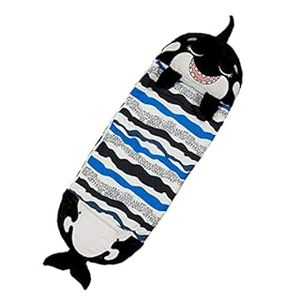 lot 21585 image: Happy Nappers 2-in-1 Toddler s Sleeping Sack Play Pillow Stuffed Animal Medium Shark (Retail $49.99)