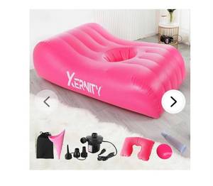 lot 21613 image: Xernity Inflatable BBL Bed - Mattress with Hole After Surgery for Butt Sleeping, Brazilian Butt Lift Recovery, BBL Post Surgery Supplies air Pump, Neck Pillow and Female Urination Device Included