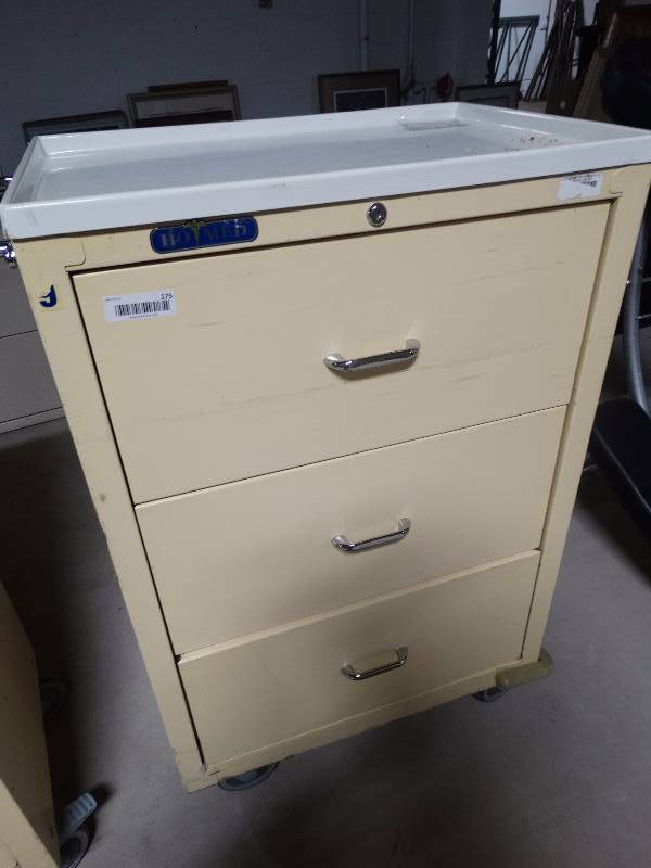 Homed 3 Drawer Medical Cart On Wheels Wichita Liquidation Hon