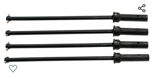 lot 1600 image: Parts for 15 Arrma KRATON Outcast 8S BLX Rc Car Drive Shaft ARA110002T1 ARA110002T2 Front Rear ARA310926 ARA310933 ARA310932#45 Steel Metal Replacement Upgrade 4Pcs(Black) retail $55.00