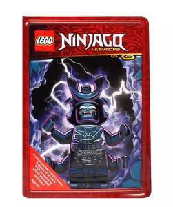 lot 5053 image: LEGO Ninjago Tin missing action figure tin is dented