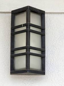 lot 29109 image: Lot of 3 Black Sconces