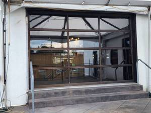 lot 9118 image: Clopay Bronze and Glass Garage Door