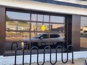 lot 9120 image: Clopay Bronze and Glass Garage Door
