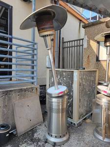 lot 18832 image: Lot of 2 Propane Gas Patio Heaters
