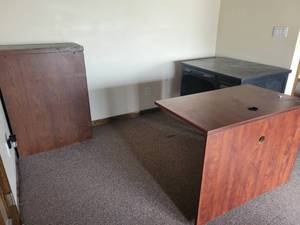 lot 29572 image: Contents of Room - Vintage Desks, Filing Cabinets, and More