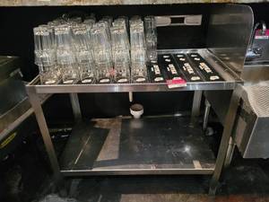 lot 18687 image: 2-Tier Stainless Steel Underbar Glass Rack