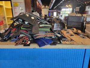 lot 18757 image: Large Lot of Bar Mats - Titos Vodka, Bud Light, Fireball, and More