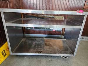 lot 29011 image: Stainless Steel Mobile Table W Understorage