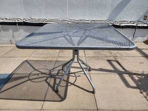 lot 29062 image: Lot of 2 Silver Outdoor Table