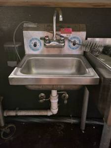 lot 18703 image: Stainless Steel Handwashing Sink