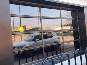 lot 9019 image: Clopay Bronze and Glass Garage Door