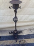 Very nice 29 inch tall iron candle holder