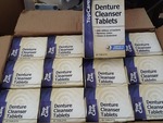 Case of denture cleansing tablets