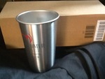 Case of (10) 16 ounce stainless steel glasses great to keep beverage: