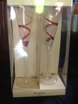 Very nice set of four champagne glasses very decorative
