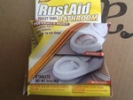 Six boxes of rust aid tablets for bathroom toilet
