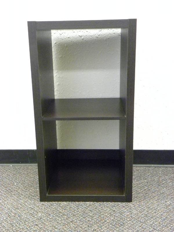 lot 7012 image: 30 Tall, 16 Wide, 14.5 Deep - Backless Wooden Storage Cube Shelf.
