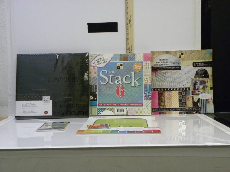 lot 7036 image: New Scrapbook w Useful Stuff.  Page Sheets.