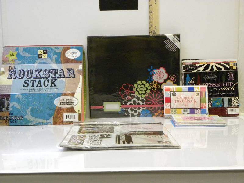 lot 7037 image: New Scrapbook w Useful Stuff.  Page Sheets.