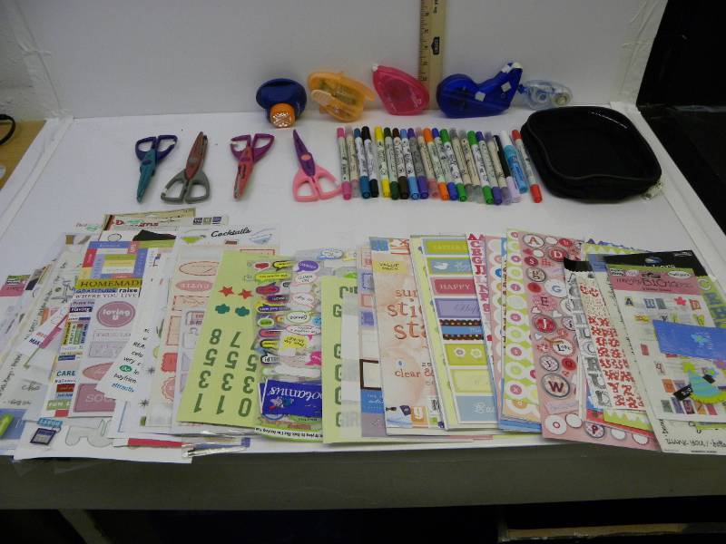 lot 7040 image: Crafting & Scrapbooking Supplies.