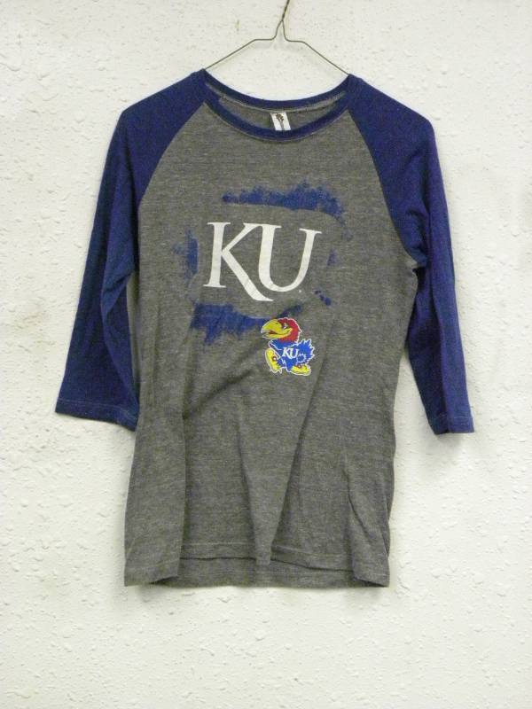lot 7079 image: 6th & Ocean CLothing KU Baseball Shirt.