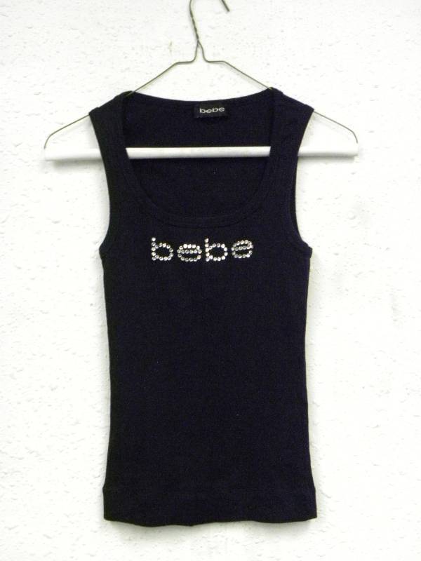 lot 7086 image: Bebe Black Tank Top Shirt