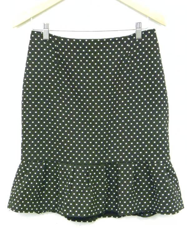 lot 7099 image: White House Black Market Polkadot Skirt