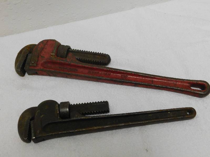 lot 7130 image: Two, 14 & 18 Monkey Wrenches.