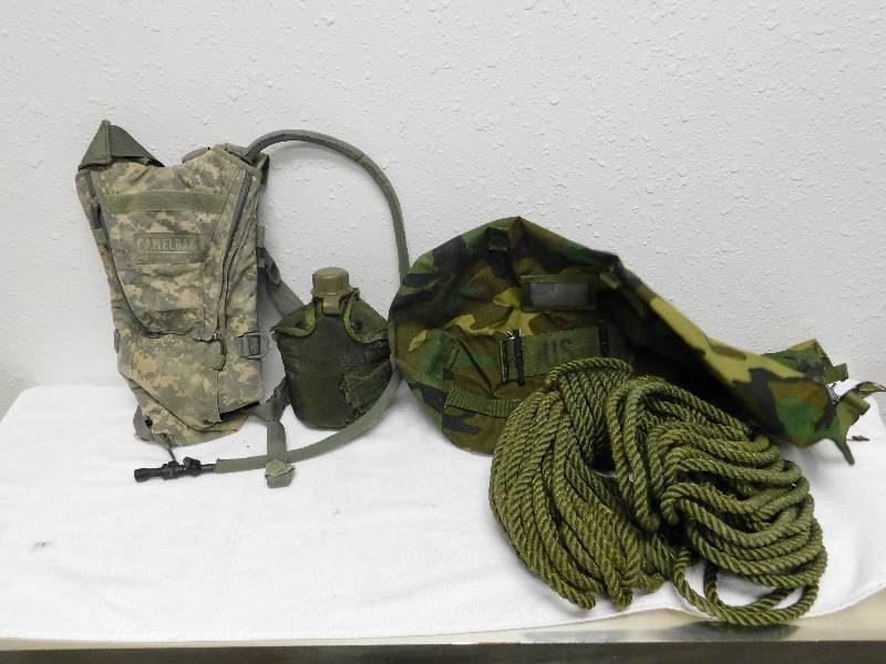 lot 7137 image: Military Supplies.   100ft Rope.