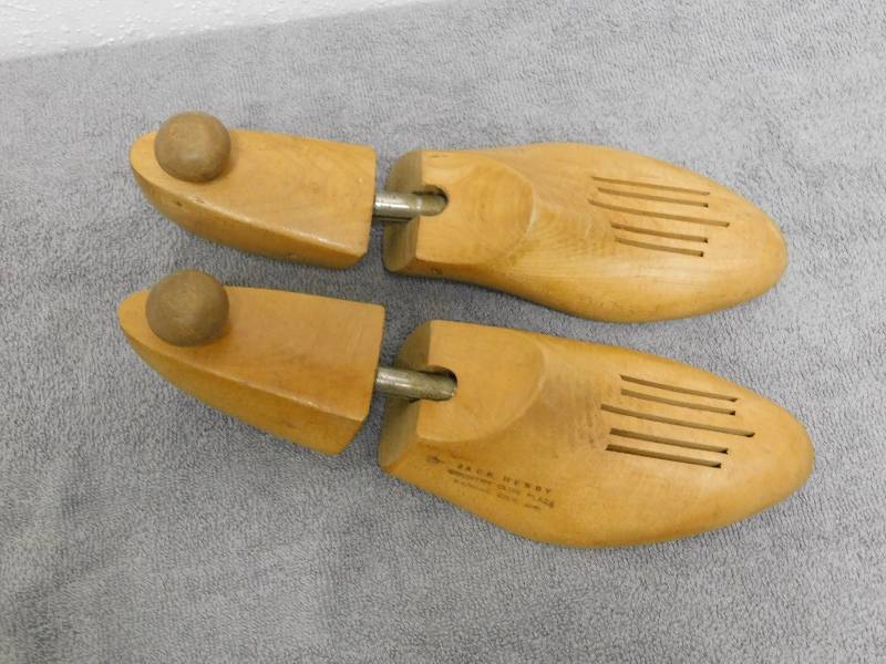 lot 7145 image: Antique Rochester Shoe Tree Set.