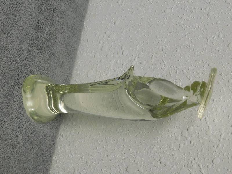 lot 7169 image: 13 Tall Transparent Glass Mother Mary