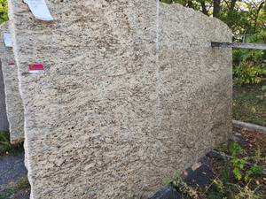 lot 7039 image: Lot of 1 Slab Of Giallo Ornamental Granite, Leather&nbsp