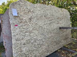 lot 7040 image: Lot of 1 Slab Of Giallo Ornamental Granite, Leather