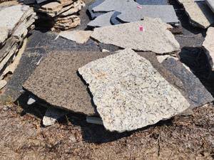 lot 12084 image: Lot of Assorted Remnants Pieces of Granite