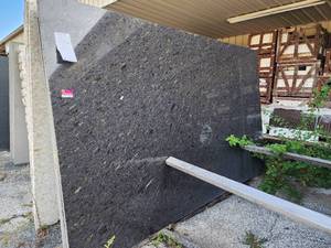 lot 9343 image: Lot of 6 Slabs of Meteor Rain Granite, Polished