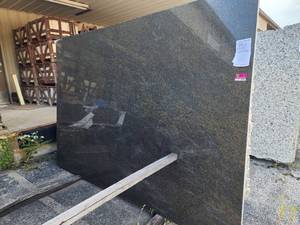 lot 9344 image: Lot of 2 Slabs of Verde Esmeralda Granite, Polished