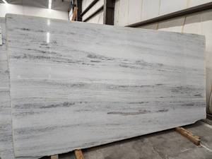 lot 3109 image: Lot of 1 Slab Of White Brazilian Crystal, Polished