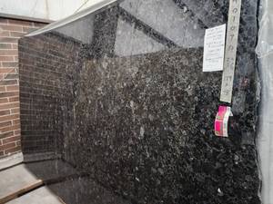 lot 3348 image: Lot of 2 Slabs Of Volga Blue Granite, Polished