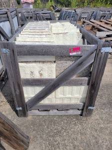 lot 9359 image: Crate of New Venecran Gold Polished Granite Tiles