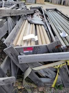 lot 9371 image: Assorted Crate of Polished Granite Pre Fabricated Countertops - Golden Granite and Giallo Antico